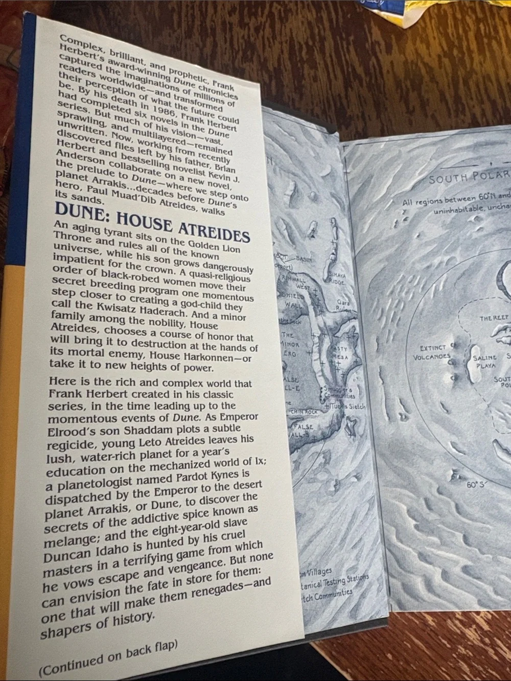 Dune: House Atreides Hardcover Book - Blue and Yellow